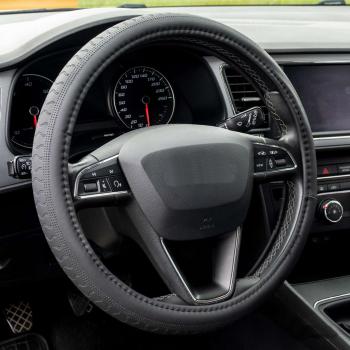 Xkeribom Lenkradbezug 37-38cm Lenkradschoner Lenkradschutz Aufsteckbare Lenkradabdeckung